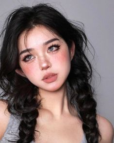 Chinese Douyin, Doe Eye Makeup, Fox Makeup, Bear Makeup, Freckles Makeup