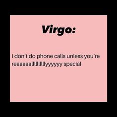 a pink square with the words virgo on it