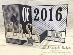 a graduation card with the word class on it