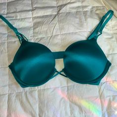 Gorgeous Bright Vibrant Teal Victoria’s Secret Bombshell Plunge Bra. Size 36b. Brand New. Never Worn. Wrong Fit For Me. Sexy Crisscross Middle, Adjustable Straps, Silky Feel. Very Very Comfortable Hidden Underwire That You Can’t Feel When Wearing. Lots Of Sexy Plunge And Push Up. Smoke Free Home. Pretty Lingerie, Plunge Bra, Women's Intimates, Victoria’s Secret, Push Up, Adjustable Straps, Blue Green, Victoria's Secret, Lingerie