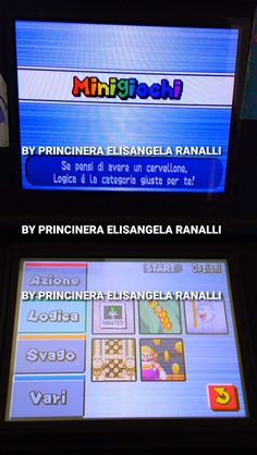 an old video game is shown with the words'princess ella ranalli'on it