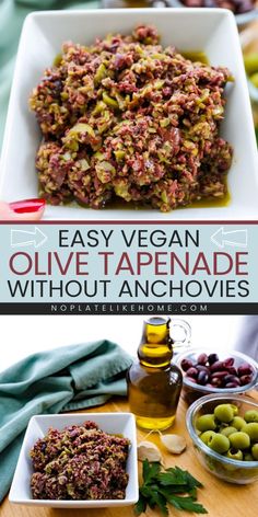 Need an easy New Year appetizer? Try this Easy Olive Tapenade Recipe! This recipe without anchovies is bursting with flavor for the olive lover. It's vegan, gluten-free, and a delicious spread. Add this to your appetizer menu!