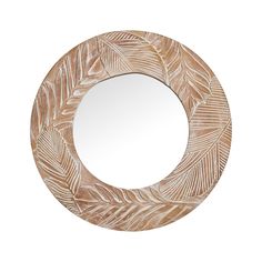 Traditioanl Wood Round Mirror Wall Decor - ParrotUncle Wood Round Mirror, Round Mirror Wall Decor, Wall Mirror Frame, Wooden Wall Mirror, Shape Mirror, Gallery Display, Outdoor Stair Lighting, Mirror Room, Decorative Wall Mirror