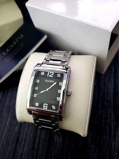 Rare Lord Elgin Gem Dial Mens Dress Watch New In Box 45mm x 35mm larger tank watch Shop with confidence 30 day free returns. What you see is what shipsAll returns may receive a restocking fee at our discretion Mens Dress Watches, Tank Watch, Watch New, Mens Dress, Daytona Beach, Dress Watch, Wristwatch Men, Wrist Watches, Men Dress