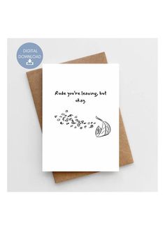 Pun Cards, Coworker Humor, Leaving Cards, Farewell Cards