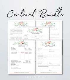 the wedding photographer's contact card bundle