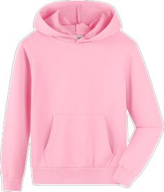 Sporty Pink Sweatshirt With Pockets, Pink Hooded Hoodie With Pockets, Pink Hooded Sweats With Ribbed Cuffs, Pink Crew Neck Hoodie With Kangaroo Pocket, Pink Fleece Hoodie With Kangaroo Pocket, Pink Fleece Hoodie With Ribbed Cuffs, Basic Solid Color Hoodie Sweater, Pink Hoodie Sweats With Ribbed Cuffs, Pink Long Sleeve Sweats With Drawstring Hood