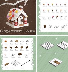 the instructions for making gingerbread house