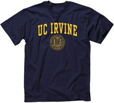 PRICES MAY VARY. COMFORTABLE AND SOFT - Our University of California - Irvine short sleeve tee features a 100% cotton, quality blend for a comfortable wear and long-lasting performance. This shirt is made from 5.3 oz pre-shrunk super soft ringspun cotton that runs true to size. It is comfortable to skin, durable and cozy, breathable, and lightweight. MADE IN THE USA - Our University of California - Irvine spirit wear and UC Irvine Anteaters merchandise is designed and printed for Anteaters fans, University Of California Irvine, Uc Irvine, Heritage Logo, Best University, School Pride, Spirit Wear, Block Lettering, University Of California, Perfect Birthday