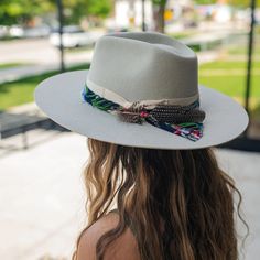 Our Hillary Has Just The Right Amount Of Color And Style With Her High Crown And Wide Brim! Constructed With 100% Australian Wool Felt, Gros Grain Ribbon, Fringed Scarf, And Feather Trim, This Gorgeous Hat Will Add The Perfect Pop To Any Outfit. Brim Width: 3.5" Crown Height: 5" Size: O/S (57cm) With A Velcro Size Adjuster Tucked Inside The Inner Sweatband For A Customizable Fit. Western Hats For Women, Womens Western Hats, Cowboy Hats Women, Denim Cowgirl, Hipster Hat, Luxury Hats, Flat Brim Hat, Felt Cowboy Hats, Fedora Hat Women