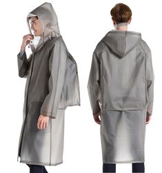 Item Type: Raincoat Material: EVA Length: Over the Knee Hooded: Yes Features: Raincoat, Thick Long EVA Coat, Foldable Waterproof Coat Package Includes: 1 x Pc Size Info: Size Length (cm / inch) Sleeve (cm / inch) Chest (cm / inch) Folded Bag (cm / inch) Recommended Height (cm / inch) M 99 / 38.98 87 / 34.25 126 / 49.61 46 x 39 / 18.11x15.35 150-160 / 59.06-62.99 L 109 / 42.91 80 / 31.50 126 / 49.61 48 x 39 / 18.90x15.35 160-170 / 62.99-66.93 XL 119 / 46.85 82 / 32.28 126 / 49.61 50 x 39 / 19.69x Luxury Outdoor Raincoat With Detachable Hood, Luxury Hooded Weatherproof Raincoat, Luxury Long Sleeve Raincoat For Outdoor Activities, Luxury Outdoor Raincoat With Adjustable Hood, Luxury Rainwear With Adjustable Hood, Cheap Hooded Raincoat With Adjustable Hood, Luxury Solid Color Hooded Raincoat, Luxury Raincoat With Detachable Hood For Outdoor Activities, Luxury Raincoat With Detachable Hood