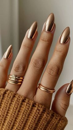 Here is the list of 30 stunning fall nails designs to give the perfect nail look #fallnails #fallnailcolors  #fallnailart #fallnaildesign #fallnailtrends Chrome Nail Colors, Taupe Nails, Fall Nails Designs, Simple Fall Nails, Fall Nail Trends, Short Nails Art, Brown Nails, Fabulous Nails, Manicure Y Pedicure