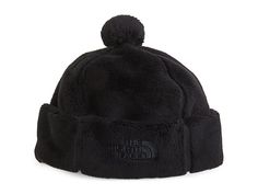 The North Face Osito Beanie - Caps : TNF Black : Make your chilly day more stylish wearing The North Face Osito Beanie. 100% polyester construction. Pompom on the top. Pull-on style. Branding detail on cuff. Machine wash, tumble dry. Imported. North Face Hat, Fleece Beanie, North Face Outfits, Outdoor Clothing Brands, Outdoor Hat, Heeled Rain Boots, Beanie Black, High Heel Rain Boots, Outdoor Research