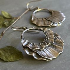 These beautifully sculpted flower earrings celebrate embracing our authentic selves, growth, and resilience. Handcrafted jewelry in silver and 14k gold by Kristin Larson Hollow Form Jewelry, Come Home To Yourself, Blossoming Flower, Metal Jewelry Making, Petal Earrings, Sculptural Jewelry, Botanical Earrings, Metal Clay Jewelry, Spring Earrings