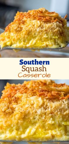 southern squash casserole is an easy side dish that can be made in the slow cooker