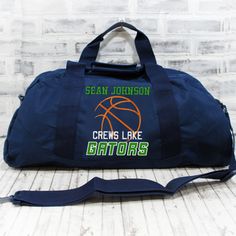 "Simple Basketball design for any guy or girl who loves their sport!  Duffle or tote bag with basic embroidery. Personalize and change the initial color as needed! Comes in tote bag, small duffle, or large duffle. CHOOSE CAREFULLY FROM DROP DOWN LIST.  SEE PHOTOS FOR SIZE CHARTS AND POLICIES ABOUT OUR BAGS: 🐉 Choose a 12x18\" zipper top tote, OR small duffel - 18\", large duffel - 24\". Style and size chart shown in photos. PLEASE CHOOSE CAREFULLY. 🐉 Embroidered on a denier polyester bag- Made Personalized Basketball, Basic Embroidery, Basketball Design, Drop Down List, Youth Sports, Duffel Bags, Basketball Team, Team Name, Basketball Teams