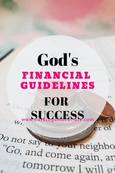 a book with the title god's financial guidelines for success on top of it