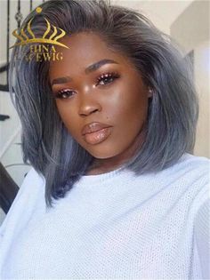 HD Lace 13x4 Lace Front Wigs Straight Gray Bob Wig Brazilian Human Hai – chinalacewig Grey Hairstyle, Blue Bob, Grey Bob, Straight Bob Hairstyles, District Attorney, Brazilian Straight Hair, Grey Hair Color, Brazilian Human Hair, Hair Weave