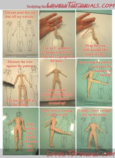 the instructions for how to draw a human figure from paper and wire with pictures on it