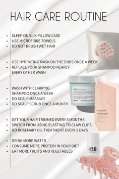 Hair care routine top Naturally Straight Hair Tips, Hair Care Tips For Healthy Hair, Fine Hair Care Routine, Hair Care Plan, Healthy Hair Habits, Korean Hair Routine, Hairstyles For Daily Routine, Korean Haircare, Should I Wash My Hair