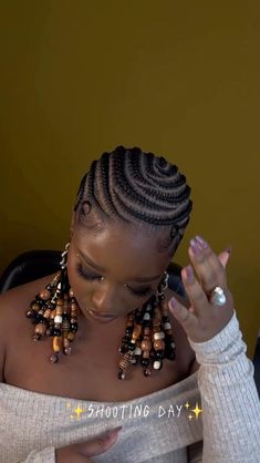 Cornrows With Beads, Box Braids Hairstyles For Black Women