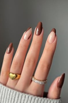 Nail Swag, White Nail, Brown Nails, Nail Arts, Matte Nails