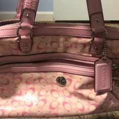 It Is A Cute Coach Bag. It’s Pink And Purple In The Inside. Like I Said It Has Still Has The Coach Tag On It. It Looks So Brand New In So Cute. It’s So Glossy I Can Go Good With Any Outfit Even Pink. Coach Unicorn Tote, Pink Coach Bag, Coach Bag, Pink And Purple, I Said, Kids Accessories, Coach Bags, Pink White, So Cute