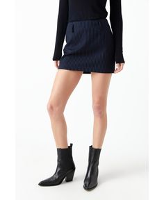 in stock Striped Mini Skirt, Low Rise, Mini Skirt, Lab, Mini Skirts, Buy Online, Skirt, Navy, Grey