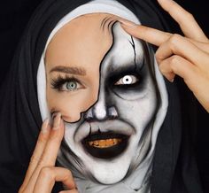 Angelic Makeup, Half Face Makeup, Say Your Prayers, Drag Make-up, I Name, Creepy Halloween Makeup, Special Makeup, Cool Halloween Makeup, Face Art Makeup