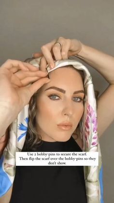 How To Style Hair With A Scarf, Hairdos With Scarves, Pigtails With Scarf, Updos With Headbands, Long Hair Over 50 Older Women, Heatless Hairstyles For Long Hair, Styling Hair Products, Hairstyles With Scarf, Cowgirl Hair