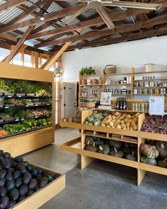 the produce section of a grocery store is full of fresh vegetables and other items for sale