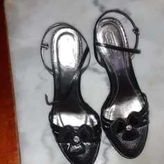 Coach Bryanna Kidskin Black Platforms In Size 8 Med Leather Coach Heels For Evening, Coach Black Pointed Toe Heels, Coach Black Evening Heels, Black Coach Evening Heels, Coach Black Ankle Strap Heels, Coach Black Heels For Spring, Black Platforms, Black Platform, Coach Shoes