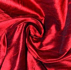 the red fabric is very soft and shiny