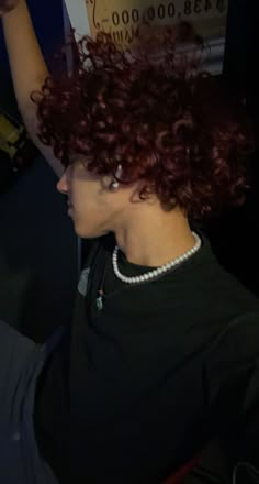 Red Dyed Curly Hair Men, Curly Red Hair Men, Red Curly Hair Men, Burgundy Hair Men, Fade Red Hair, Dyed Curly Hair Men, Dark Red Curly Hair, Burgundy Curly Hair, Red Hair Boy