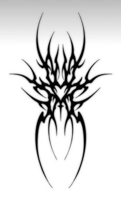 a black and white tattoo design on a white background