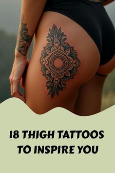 Thigh Tattoos Patchwork, Upper Leg Tattoos Women, Unique Thigh Tattoos, Female Thigh Tattoos, Half Sleeve Tattoo Ideas, Thigh Tattoos For Women, Tattoo Ideas For Females, Upper Leg Tattoos, Moth Tattoo Design