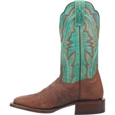 For a boot that provides peak function in and out of the arena, look no further than the Babs boot from Dan Post in brown and green. The classic, 11-inch Babs features a broad square toe, stockman heel, Soft Strike Removable Orthotic and leather outsole. Square Toe Cowboy Boots, Dan Post Boots, Leather Cowgirl Boots, Leather Embroidery, Dan Post, Square Toe Boots, Western Design, Leather Cowboy Boots, Toe Boots