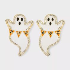 Sugarfix By Baublebar Spookie Sweetie Earrings - White : Target Target Halloween, Happy Haunting, Spooky Costumes, Bone Earrings, Pumpkin Earrings, Hoop Earring Sets, Halloween Spirit, Halloween Earrings, Accessories Jewelry Earrings