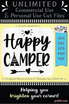 the happy camper svt file is shown