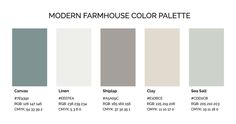 the modern farmhouse house color palette