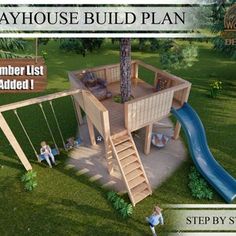 an image of a play house built plan