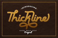 the font used for this type of lettering is called thickline, and it has gold foil