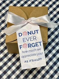 Donut Forget You're Appreciated Thank You Tag Set – PTO Answers Thanks For Your Support Gifts, Church Volunteer Appreciation Gifts, Inexpensive Teacher Appreciation Gifts, Volunteer Appreciation Gifts, Small Thank You Gift, Marketing Gift