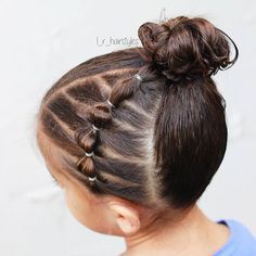 Hairstyles | Hair Ideas | Hairstyles Ideas | Braided Hair | Braided Hairstyles | Braids for Girls | Braids for Little Girls | Toddler Hairstyles | Toddler Hair Ideas | Braids Braids For Girls Kids, Braids For Girls, High Messy Bun, Braid Bun, Bubble Braid, Toddler Hairstyles