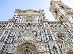 looking up at the cathedral from below