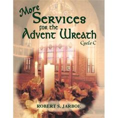 the front cover of a book with candles and leaves on it, which reads more services for