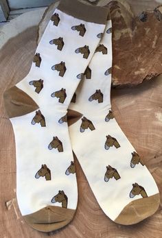 Vintage Horse Head Socks Horse Socks, Head Sock, Fuzzy Socks, Vintage Horse, Funny Socks, Horse Print, Kids Socks, Horse Head, Item Number