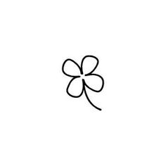 the four leaf clover symbol is shown in black and white