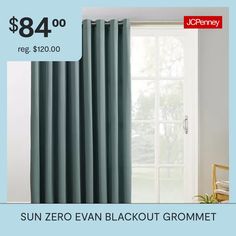 sun zero even blackout grommet curtains $ 84 00 reg $ 120 00 free shipping