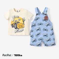 Product Introduction: Be ready for playtime adventures with PatPat’s Soft and Comfy Toddler Tee & Overalls Set.
Authorization Statement: Officially licensed Hasbro Tonka merchandise
Fabric: Fabric: Top - Polyester 62%, Cotton 33%, Spandex 5%; Overalls - Polyester 94%, Spandex 6%.
Care Instruction: Machine washable.
Key Features:
* Breathable and stretchy fabric
* 2 pieces set- Tee and Overalls
* Classic and comfortable style
* Regular fit
* Imported

Additional Information: Perfect for everyday wear, family outings, and themed parties. The set features a Tonka truck design that will surely inspire little ones to play and explore. Tonka Truck, Family Outings, Comfortable Style, Truck Design, Family Outing, Foster Care, Toddler Tees, Product Introduction